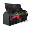 thumbnail image 4 of Haiem Mardi Gras Carnival Mailbox Covers Magnetic ,Mailbox Wraps Post Letter Box Cover for Holiday Garden Yard Decor-25.5x21 in, 4 of 9