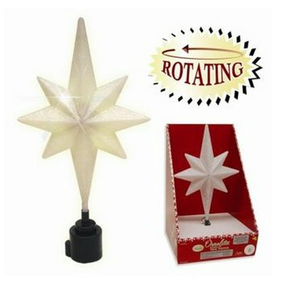 Battery Operated Warm White LED Lighted Bethlehem Star Rotating