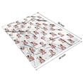 thumbnail image 4 of White Cow Scarf Pattern Blanket,Comfortable Soft Lamb Wool Throw Blanket,All Season,Warm Lightweight Blankets for Sofa Bed Couch Living Room Chair,40"x50", 4 of 4