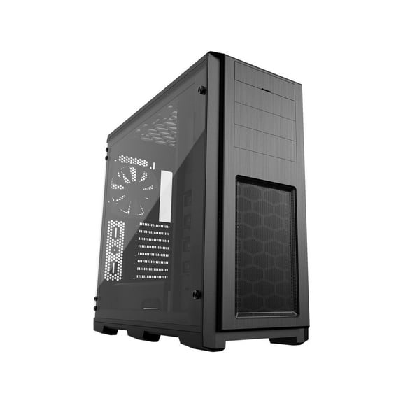 Phanteks Enthoo Pro TG PH-ES614PTG_BK Integrated RGB Lighting Control Tempered Glass Side Panel ATX Full Tower Computer Case - Black