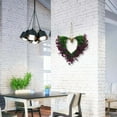 thumbnail image 5 of Gqtwoy Simulated Heart-shaped Flower Wreath, Outdoor Decoration, Wedding Festival Decor, Realistic Floral Arrangement, Versatile Home Accents, 5 of 6