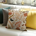 thumbnail image 3 of Autua Burnt Orange Autumn Flower Pillowcase Seasonal Fall Wildflower Rustic Outdoor Throw Pillow Cover Thanksgiving Cushion Cover 20x20in, 3 of 5