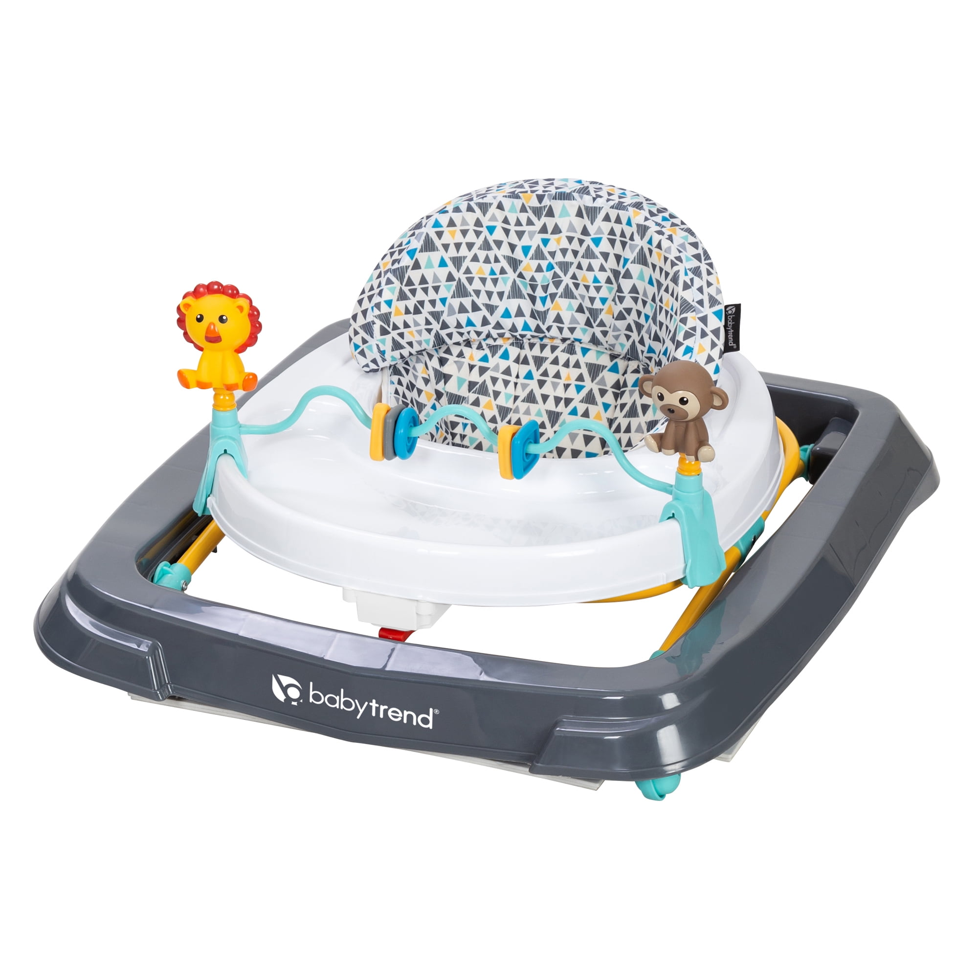 Smart Steps Trend 3.0 Baby and Toddler Activity Walker, Zoo-ometry Grey