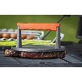 thumbnail image 3 of Steak Weight TableCraft, hierro fundido revestido para barbacoa, 18 cm con mango de madera, 3 of 7