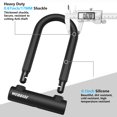 thumbnail image 2 of Candado en U para bicicleta Weogine, arco de 17 mm, cable de 1,5 m, 3 llaves, 2 of 7