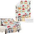 thumbnail image 3 of TIELUTT Christmas Blanket Christmas Animal Blanket Christmas Winter Blanket Leisure Soft Blankets Full Size Soft Blankets And Throws Fringe Plaid Blanket Throw Blanket Full Big Throw Blanket for Couch, 3 of 6