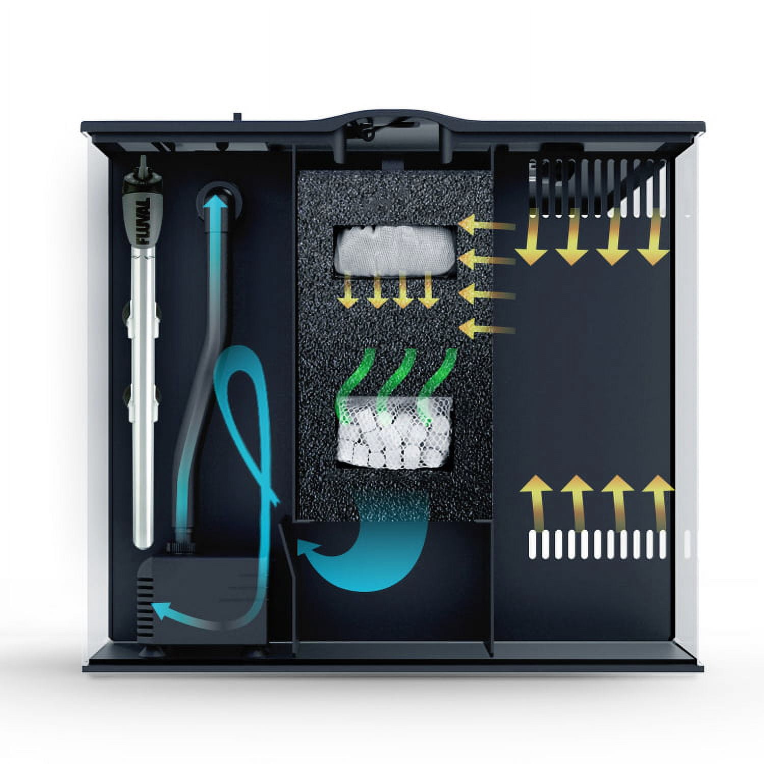 Fluval 9-Gallon FLEX Aquarium Kit, Black