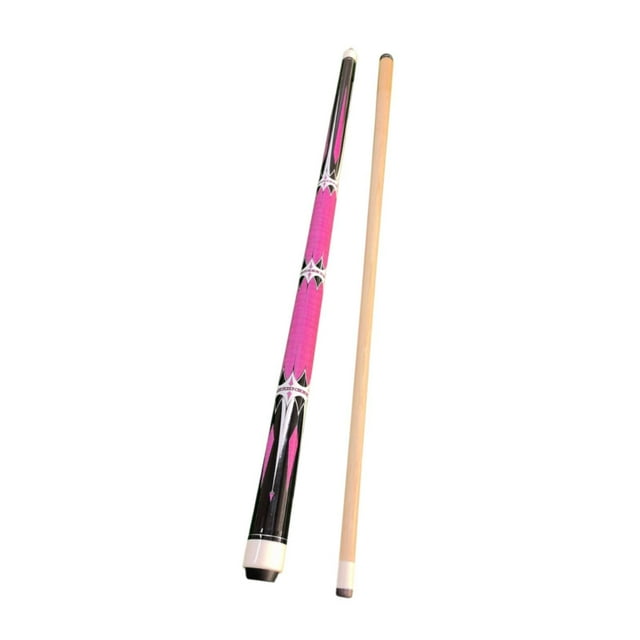 jinwen 1/2 Split Pool Cue Pool Stick Easily Install for Home Use Sturdy 57inch Long Pink