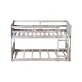 thumbnail image 3 of Aukfa Bunk Bed Twin over Twin, Heavy Duty Wood Bed Frame for Home/Dorm/Apartment, Gray, 3 of 8