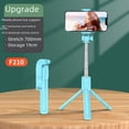 thumbnail image 3 of Trípode con palo para selfies con Bluetooth para teléfono móvil, luz telescópica, minicámara portátil de mano, 3 of 5