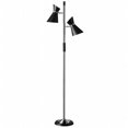 thumbnail image 1 of 2 Lampadaire Léger&44; Nuances Noires&44; Chrome Poli, 1 of 1