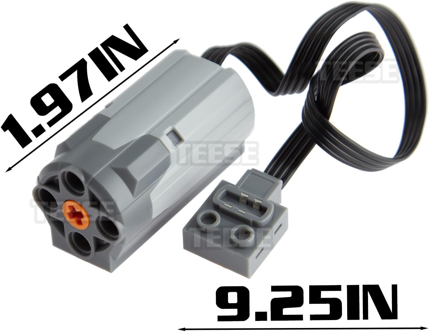 TEESE 5pcs Technic-Motor Set with Motor-Remote-Control-Receiver, Battery-Box, Compatible with Technic-Parts
