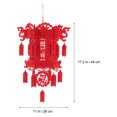thumbnail image 3 of Miangastore 2 Ensembles de Lanternes Rouges Non Tissées pour Atmosphère de Festival Printanier, 3 of 9