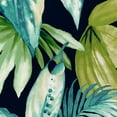 thumbnail image 3 of Jordan Manufacturing 24" x 24" Seneca Navy Leaves Square Tufted Outdoor Deep Seat Chair Back Cushion with Fabric Button (2 Pack), 3 of 10