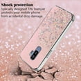 thumbnail image 4 of Compatible with Samsung S9 Plus Case Glitter Clear Green,Phone Samsung Galaxy S9 Plus Case Silicone Transparent Soft TPU Women Girls Shockproof Protective Slim Cover (Pink), 4 of 13