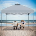 thumbnail image 5 of ABCCANOPY 8 ft x 8 ft Easy Pop up Outdoor Portable Instant One Push Function Canopy Tent with Air Vent, Gray, 5 of 8