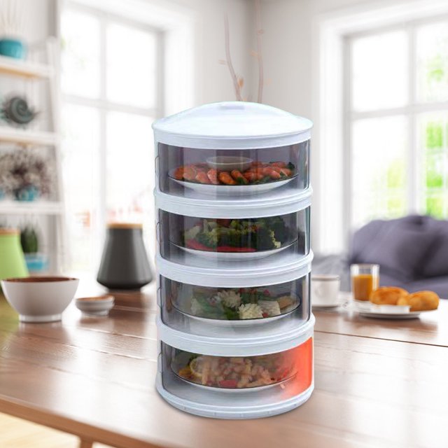 TIMIFIS Protective Insulated Vegetable Cover, Kitchen,Household Plastic Multi-Layer Insulated Lunch Box, Leftover Food Preservation, Storage, and Food Home and Kitchen Kitchen Gadgets