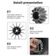 thumbnail image 5 of Kit de bolas de lavandería reutilizables, removedor de pelo para lavadora, limpieza de pelusas, pelusas, pelusas, ropa, producto para el hogar, 1/3/4/6/8 Uds., 5 of 5