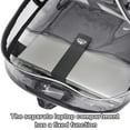 thumbnail image 3 of SANMADROLA Waterproof Clear Backpack Heavy Duty PVC Transparent Large Capacity Backpack with Reinforced Strap for School, Work, Stadium, Travel, Security, Festival, College , (Transparen), 3 of 9