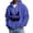 Blue, variant on Halloween Hoodies for Men Long Sleeve Loose Casual Funny Pumpkin Face Print Waffle Sweatshirt Zip Up Jacket with Pockets