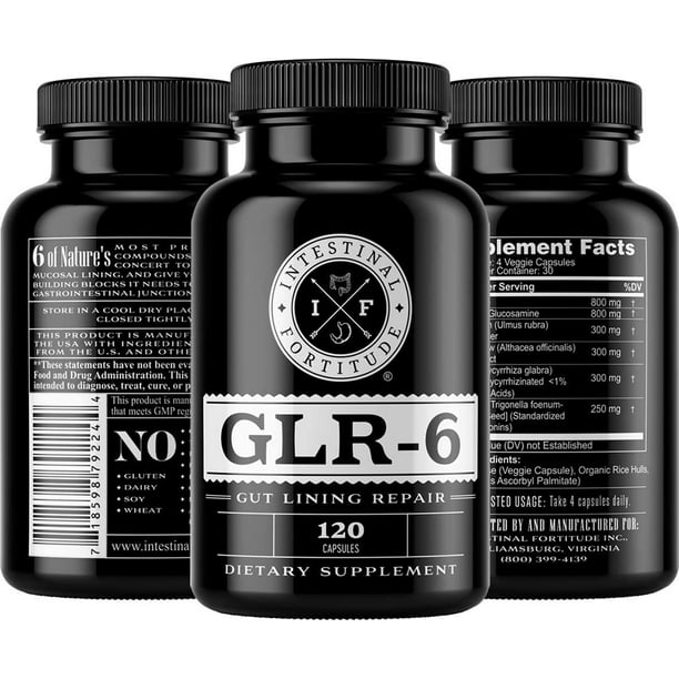 Intestinal Fortitude Glr 6 Gut Lining Repair Supplement Formulated For Leaky Gut Ibd Ibs Walmart Com Walmart Com