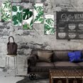 thumbnail image 1 of Gwong Decoración hogareña 6pcs Green Plant Monstera Deliciosa Decalación extraíble Etiqueta de la pared Decoración del hogar Gwong 21000438, 1 of 7