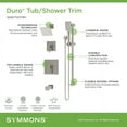 thumbnail image 2 of Symmons 3696BBZ15TRM Duro Hydromersion Pressure Balanced Tub And Shower System - Bronze, 2 of 7