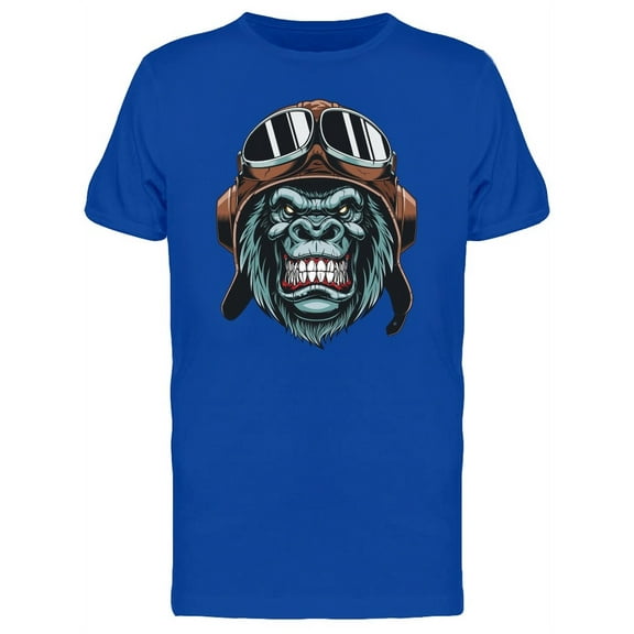 Gorilla With A Pilots Helmet Tee Men's -Image by Shutterstock