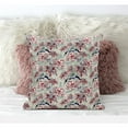 thumbnail image 6 of Roses Sprayed Stars Suede Zippered Pillow with Insert in Red Aqua 16 x 16, 6 of 6