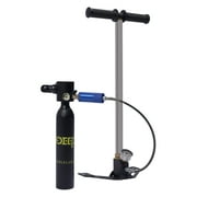 Aiqidi Portable Mini Diving Scuba Cylinder Kit, 0.5L Diving Air Tank Equipment Underwater Breath Oxygen Tank with 4500PSI High Pressure Pump
