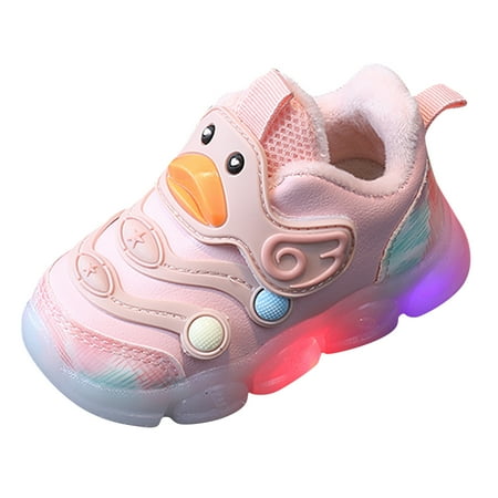 

B91xZ Girls Fashion Children Sports Shoes Light Shoes Small White Shoes Light Board Shoes Non Slip Soft Bottom Toddler Big Girls Dress Shoes Pink 12 Months