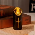 thumbnail image 5 of Twfbrm Flameless Votive Candles, Cross Design Pillar Candles Battery Operated Electric LED Candles, Reusable Long Lasting Flickering Candles Devotional Prayer Candle Table Decorations for Home Church, 5 of 7