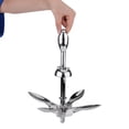thumbnail image 4 of Folding Anchor, Folding Grapnel, Silver Precise For Marine Yacht, 4 of 8