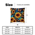 thumbnail image 5 of Starry Sky Sunflower Butterfly with Unique Patterns Covers - Set of 2 Throw Pillows for Home Decor - Available in 16x16, 18x18, 20x20 Inches for Various Occasions, 5 of 6