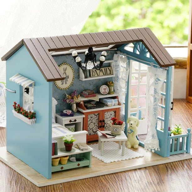 Atoylink 26 Pièces Ensemble De Meubles En Bois Pour Maison De Poupée – Figurines, Animaux, Accessoires – 4 Scènes – Dès 3 Ans