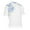 White/Kalvin Blue, variant on Monterey Club Men's Pixel Element Print Contrast Golf Polo Shirt #1530