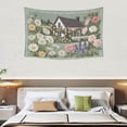 thumbnail image 2 of Bohemian Tapestry Wall Hanging,Wildflower Floral Tapestries for Dorm Living Room Bedroom Decor,Boho Wall Art,Sofa Cover,Photo Background,40"x30", 2 of 8