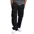 thumbnail image 2 of fartey Mens Casual Plus Size Pants Multiple Pockets Loose Fit Trousers with Drawstring Elastic Waist Sports Pant, 4XL-5XL, 2 of 8