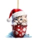 thumbnail image 1 of Colgante De Gato Bonito Colgante De Árbol De Navidad Colgante Para Coche Colgante Para Bolso Colgante De Árbol De Navidad Plano Acrílico, 1 of 8