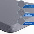 thumbnail image 5 of 2PCS Kitchen Rugs Cushioned Anti-Fatigue Non-Slip Waterproof Kitchen Mat Comfort Foam Standing Mat for Floor Office Sink Laundry (Grey), 5 of 14