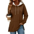 thumbnail image 7 of Fewfanhot Women's Sweatshirt Casual Hoodie Long Sleeves Fashion Pullover Loose Fit Tunic Winter Tops Comfy Shirts, 7 of 7