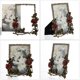 thumbnail image 2 of 6inch Retro Photo Frame Desktop Metal Picture Frame Creative Flower Photo Holder, 2 of 4