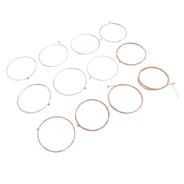 Cuerdas De Guitarra Acústica, Cuerdas De Guitarra De Madera De Bronce Fosfor 12-52 Calibre Para Reemplazo