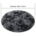 thumbnail image 2 of SAYFUT Rugs for Bedroom, Fluffy Shag Fuzzy Soft Carpet, Plush Shaggy Bedside Area Rug, Indoor Floor Living Room Carpet for Kids Boys Teen Dorm Home Decor, Diameter 48in/ 122cm, 2 of 7