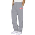 thumbnail image 1 of Ceisia Men's Relaxed Straight-Leg Sweatpants | Elastic Waist Athletic Pants with Canadian Flag Print & Side Pockets (Multiple Solid Colors) Gifts, 1 of 3