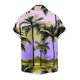 thumbnail image 4 of Mens Casual Manga Corta Botón Abajo Camisas Impresas Bolsillo Turndown Cuello Blusa para Verano Al Aire Libre Casual Uso Diario Hombre Manga Corta Botón Abajo Camisas con Bolsillo, 4 of 6