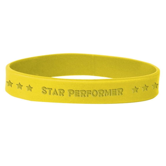 Set of 100 Wristbands - Star Performer (Yellow)