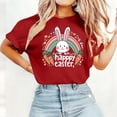 thumbnail image 4 of Camisetas de Manga Larga de las Mujeres, Impresión de Pascua Suelto Casual Cuello Redondo Suéter, 4 of 8