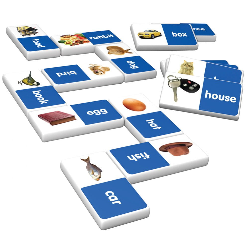 First Words Dominoes Match & Learn Educational Learning Game for Ages 4+, by Junior Learning