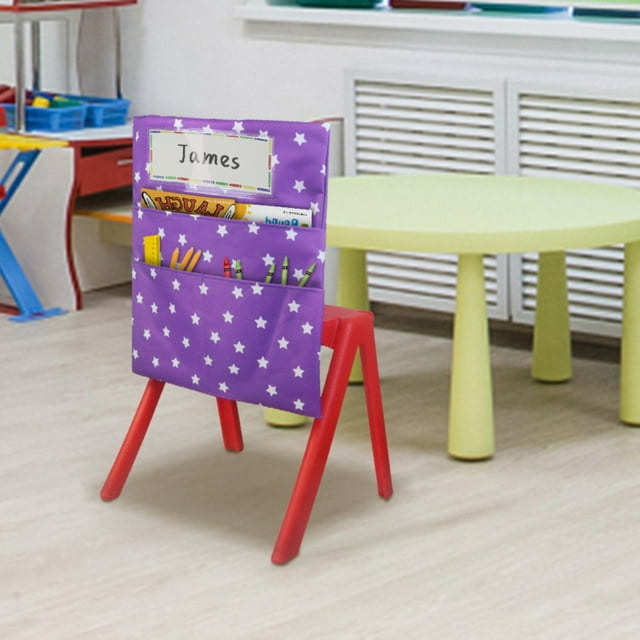 Chair Pockets For Classrooms,Seat Sacks For Classroom Chairs,Durable Fabric Storage Pockets For School Supplies & Books